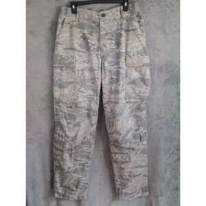 US Air Force Cargo Camo Pants Men 34R Green Digital Tiger Military Utility